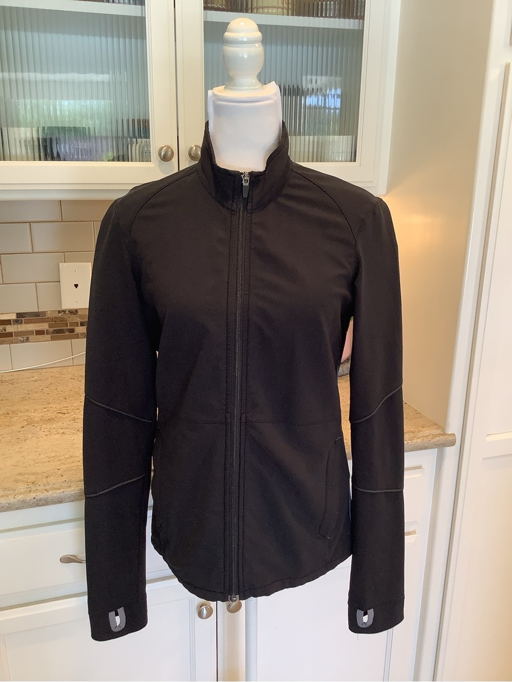 Aether Black Women's Zip-Up Jacket Sz Medium (3)